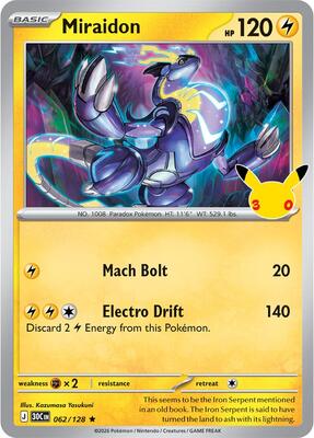 Miraidon card from ME: 30th Celebration