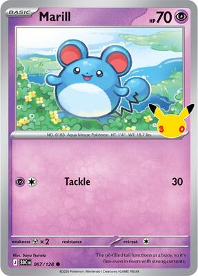 Marill card from ME: 30th Celebration