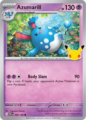 Azumarill card from ME: 30th Celebration
