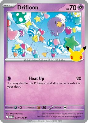 Drifloon - 073/128 card from ME: 30th Celebration
