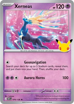 Xerneas card from ME: 30th Celebration