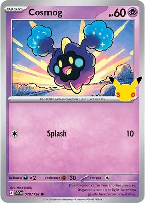 Cosmog card from ME: 30th Celebration