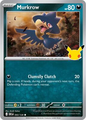 Murkrow card from ME: 30th Celebration