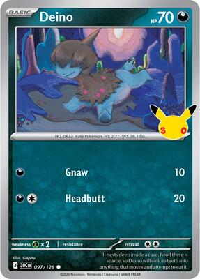 Deino card from ME: 30th Celebration