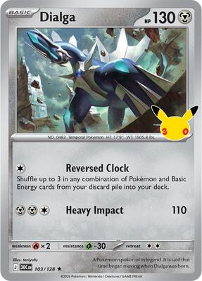 Dialga card from ME: 30th Celebration