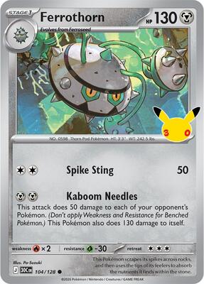 Ferrothorn card from ME: 30th Celebration