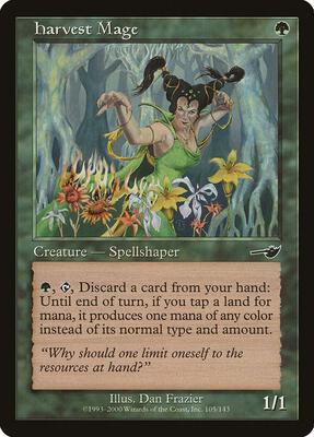 Harvest Mage card from Nemesis