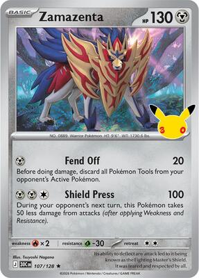 Zamazenta card from ME: 30th Celebration