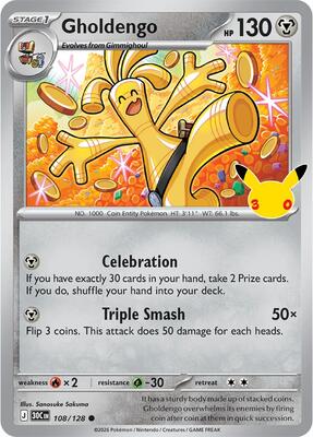 Gholdengo - 108/128 card from ME: 30th Celebration