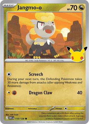 Jangmo-o card from ME: 30th Celebration