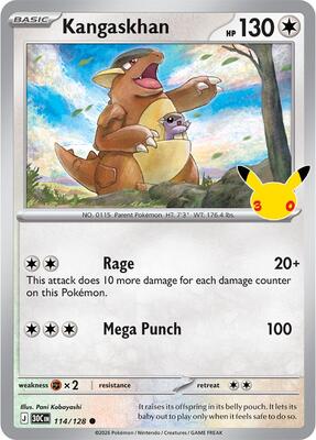 Kangaskhan card from ME: 30th Celebration