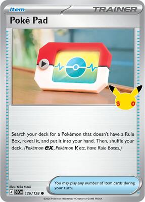 Poke Pad card from ME: 30th Celebration