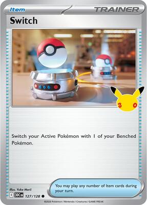 Switch card from ME: 30th Celebration