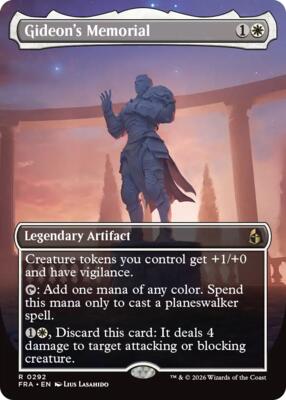 Gideon's Memorial (Borderless) card from Reality Fracture