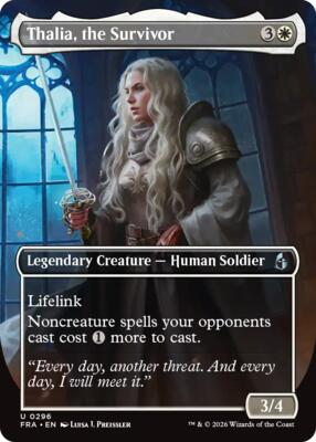 Thalia, the Survivor (Borderless) card from Reality Fracture