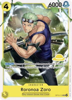 Roronoa Zoro (Luffy Deck) card from Set Sail Deck Set