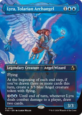 Lyra, Tolarian Archangel (Borderless) card from Reality Fracture