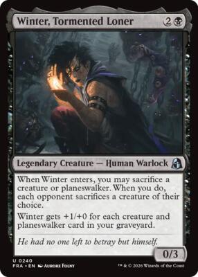 Winter, Tormented Loner card from Reality Fracture