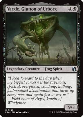 Yargle, Glutton of Urborg card from Reality Fracture