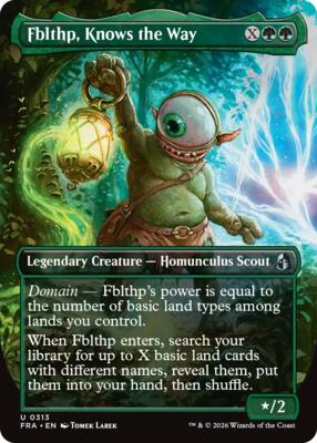 Fblthp, Knows the Way (Borderless) card from Reality Fracture