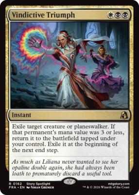 Vindictive Triumph card from Reality Fracture