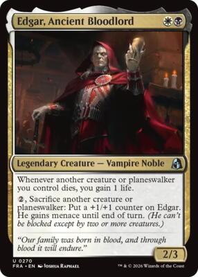 Edgar, Ancient Bloodlord card from Reality Fracture