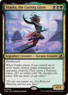 Vraska, the Cutting Glare card from Reality Fracture