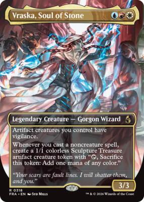 Vraska, Soul of Stone (Borderless) card from Reality Fracture