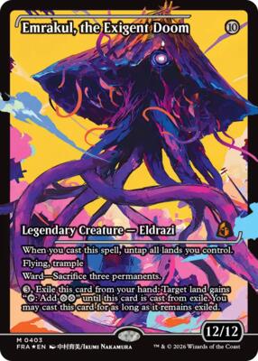 Emrakul, the Exigent Doom (Showcase) card from Reality Fracture