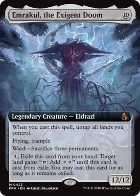 Emrakul, the Exigent Doom (Extended Art) card from Reality Fracture