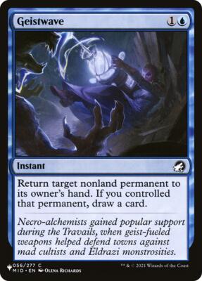 Geistwave card from The List Reprints
