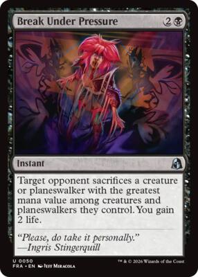 Break Under Pressure card from Reality Fracture