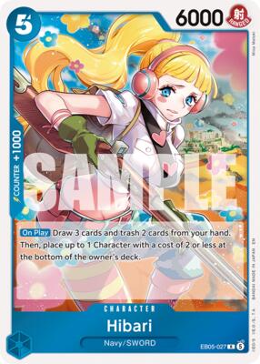 Hibari card from Extra Booster: One Piece Heroines Edition Vol. 2