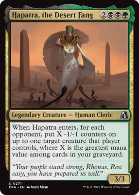 Hapatra, the Desert Fang card from Reality Fracture