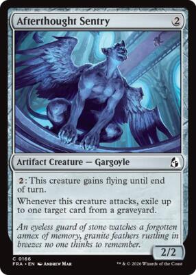 Afterthought Sentry card from Reality Fracture