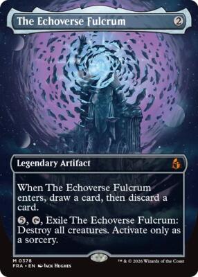 The Echoverse Fulcrum (Borderless) card from Reality Fracture