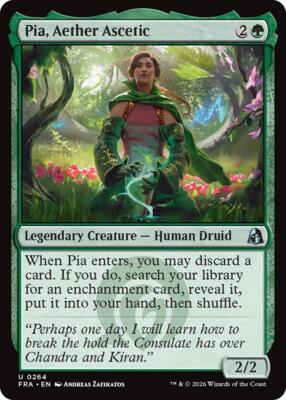 Pia, Aether Ascetic card from Reality Fracture