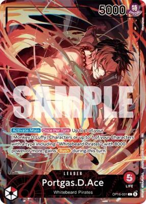 Portgas.D.Ace (Official Playmat - Flame-Flame Fruit Coliseum Edition) card from One Piece Promotion Cards
