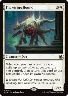Flickering Hound card from Reality Fracture