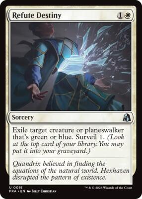 Refute Destiny card from Reality Fracture