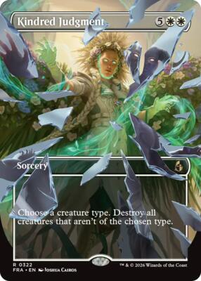 Kindred Judgment (Borderless) card from Reality Fracture