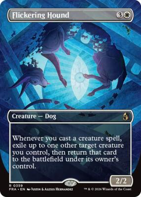 Flickering Hound (Borderless) card from Reality Fracture