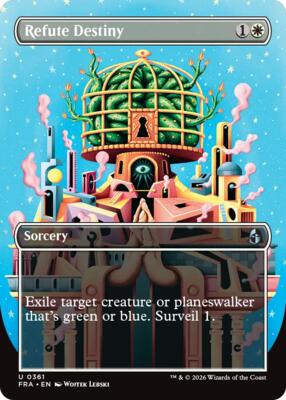 Refute Destiny (Borderless) card from Reality Fracture