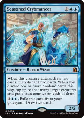 Seasoned Cryomancer card from Reality Fracture