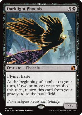 Darklight Phoenix card from Reality Fracture