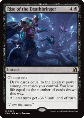 Rise of the Deathbringer card from Reality Fracture