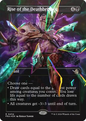 Rise of the Deathbringer (Borderless) (Facet Foil) card from Reality Fracture