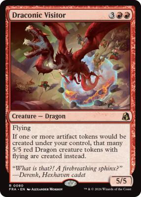Draconic Visitor card from Reality Fracture