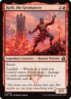 Koth, the Geomancer card from Reality Fracture