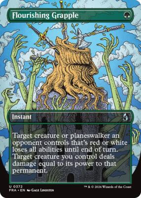 Flourishing Grapple (Borderless) card from Reality Fracture